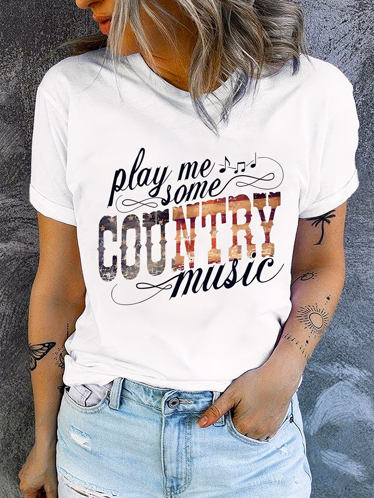 Short-Sleeved T-Shirt with Letter Print And Graphic Design, Breathable, Casual Shirt, New Women'S Short-Sleeve Top