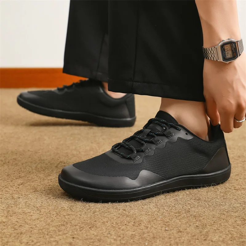 Men Barefoot Mesh Upper Non-slip Rubber Sole Comfortable Classic Low Top Walk…